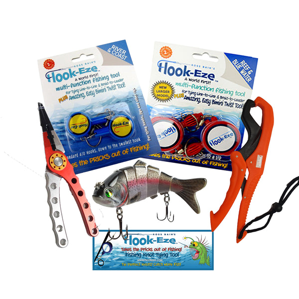 Hook-Eze Knot Tying Tool & De-Hooker Blue Sml – Hook-Eze Australia