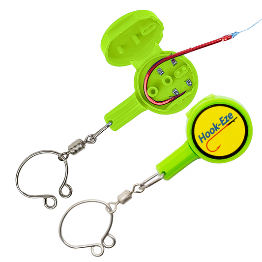 Hook-Eze Fishing Knot Tying Tool (Standard) | Pack of 2 | Green